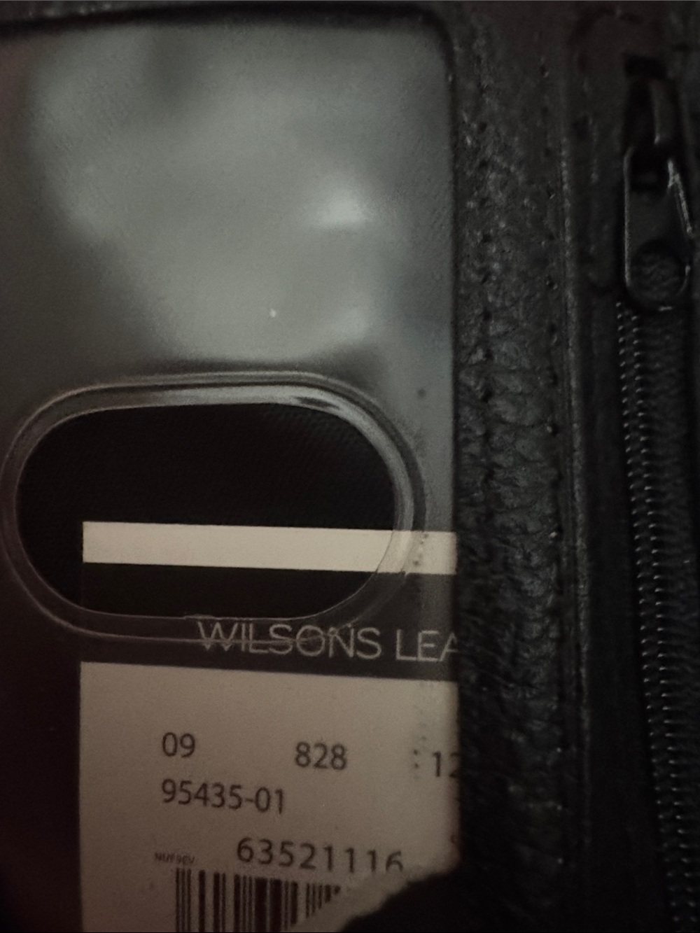 NWT Wilsons Leather Black Trifold Wallet – Genuine Pebble Leather ID Window & Zi - Picture 4 of 9